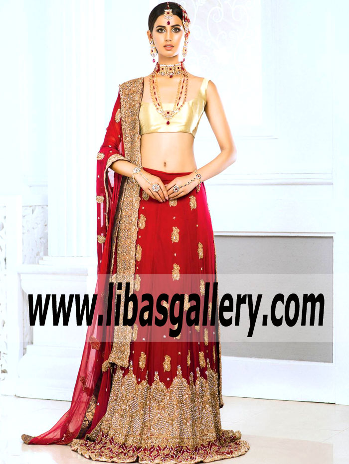 Romantic Lava Aquilegia Lehenga